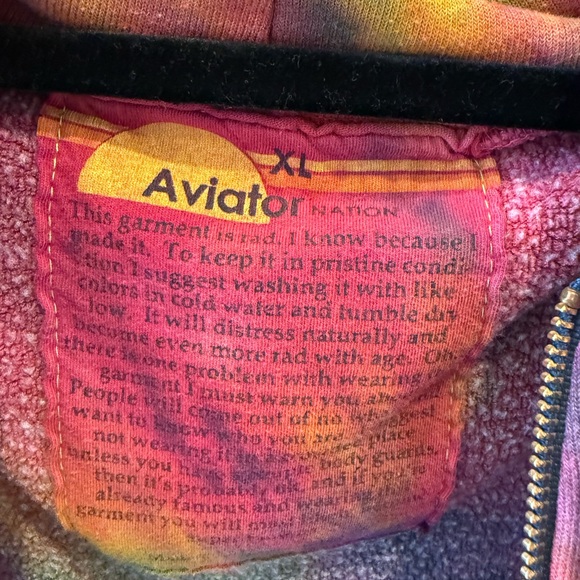 Unisex Aviator Nation Tie Dye Hoodie - Picture 4 of 4